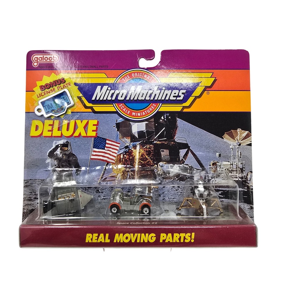 Vintage Galoob Micro Machines Deluxe Space Collection 2 Apollo Moon Rover REAL
